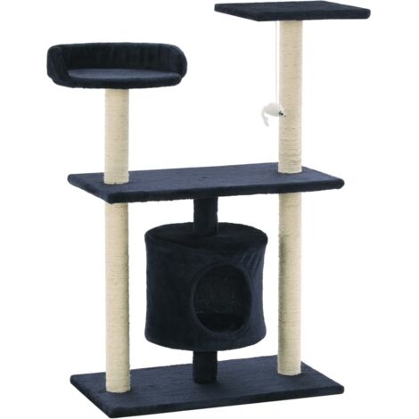 Katzen-Kratzbaum Sisal 95 cm Dunkelblau vidaXL