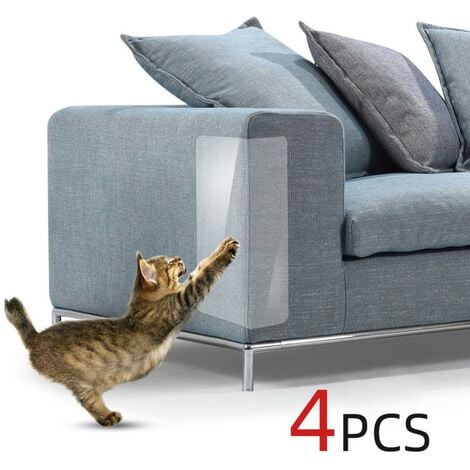 Katzen-Kratzschutz für Möbel – Katzen-Kratzschutz für Sofa – Katzen-Kratzmatte – Eck-Kratzbrett – transparenter Aufkleber-Kratz-Pad
