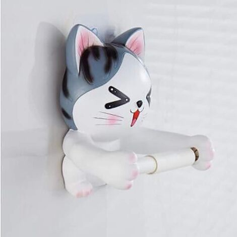 Katzen-Starren-Papierhandtuchhalter aus Kunstharz, Anhänger, Badezimmerdekoration