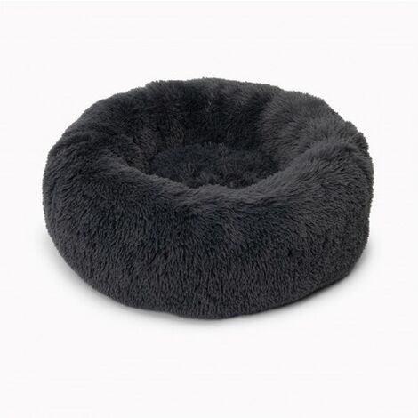 Katzenbett flauschig, dunkelgrau