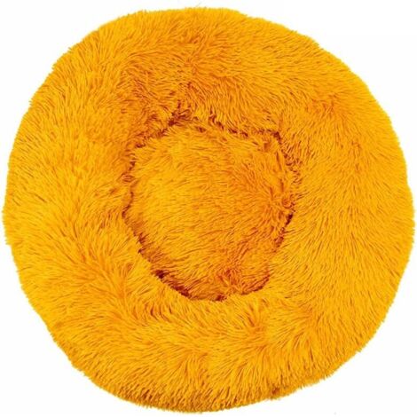 Katzenbett, weiches Kissen, waschbar für Katzen und Hunde (Goldgelb, 40 cm)