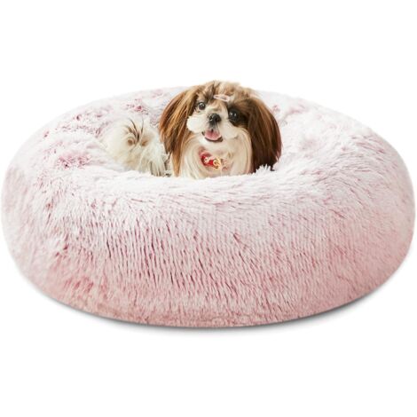 Katzenbett, weiches, waschbares Kissen für Hunde und Katzen (roter Farbverlauf, 40 cm)