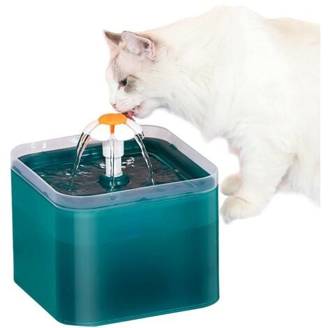 GNCPETS Katzenbrunnen - Ultraleise automatische Tränke mit Filter und Wasserpumpe - 2L mit LED-Licht Exclusives Angebot
