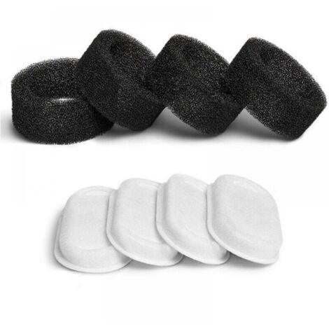 Katzenbrunnenfilter, 8 Filter + 8 Schwämme, Katzenbrunnenfilter mit Harz und Aktivkohle