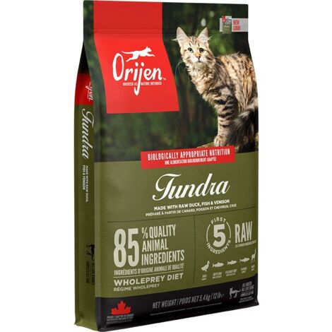 Katzenfutter Orijen Tundra Erwachsener Ente 5,4 kg