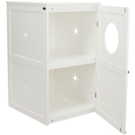 Katzenklo-Haus mit 2 Etagen 53x90x58 cm Weiß TRIXIE