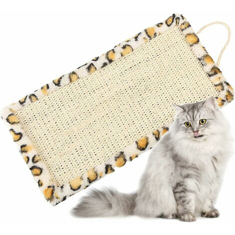 Katzenkratzmatte 40 x 20,5 cm Sisalkratzmatte opard Katzenkratzmatte opard Katzenkratzmatte Katzenschifmatte Kratzspielzeug zum Schutz des Sofas