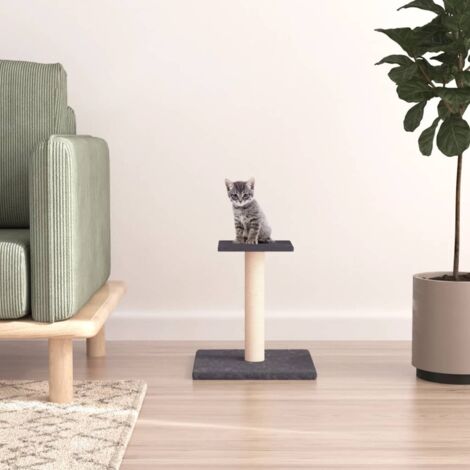 Katzenspielbaum mit Plattform in Dunkelgrau 38 cm