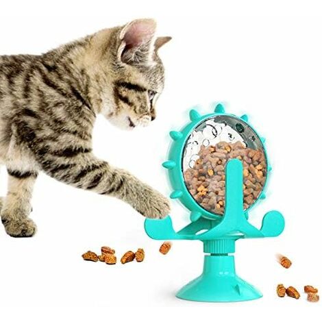 Katzenspielzeug, Katzenfutterspender, interaktives Windmühlenspielzeug für Kätzchen