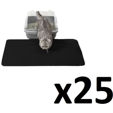 Katzentoilette 60x45cm - Schwarz x 25