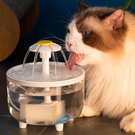 Katzenwasserspender mit Filter, automatischer Wasserspender für Katzen und Hunde, ultraleiser Wasserspender für Welpen im Innenbereich