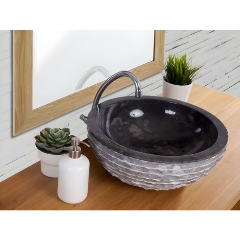 Waschbecken Waschtisch oval Keramik Aufsatzbecken Bad Becken Rea ELMA 