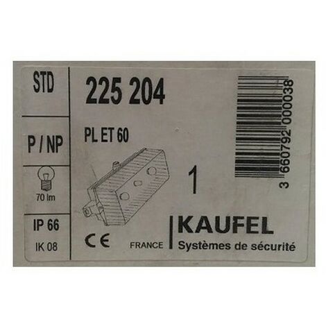 Kaufel 225204 - BAES d'évacuation PL ET 60 - 70Lm/Mn - IP66 - 55Lm/h - 230V - 50Hz