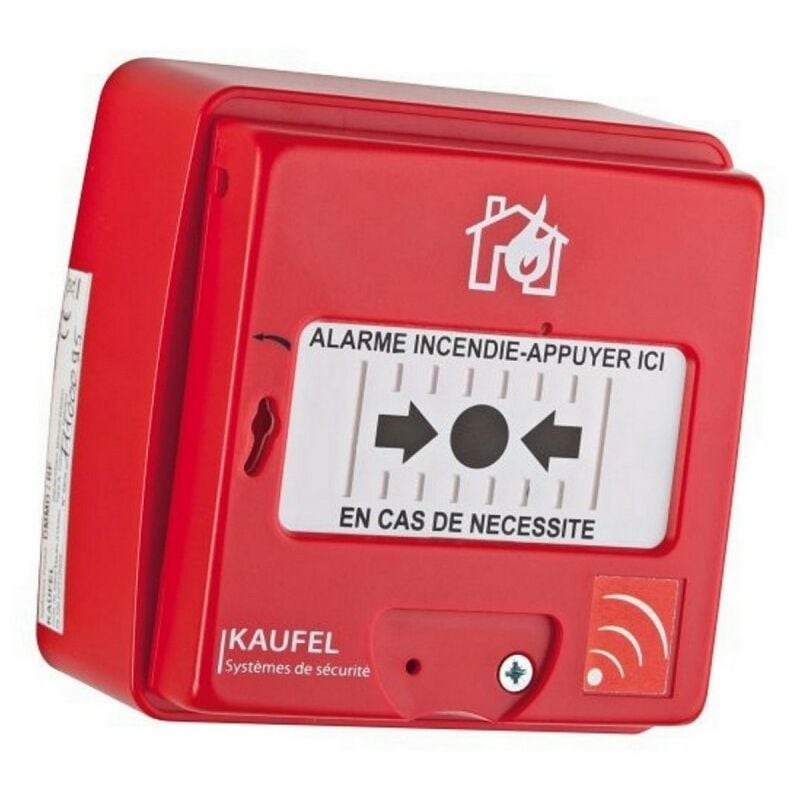 Kaufel - 534130 - Déclencheur manuel rouge radio sans fil