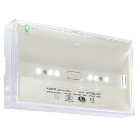 Kaufel – Corps rond BAES 100% LED monofonction – Éclairage encastré IP43 – 400 lumens – Autotest SATI – Résistance chocs IK08 - 100121K