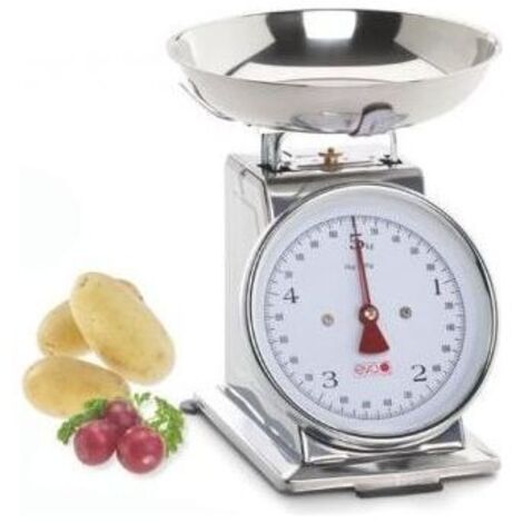 Kaufgut 033052 Bilancia da Cucina 5500 Eva 5Kg Inox