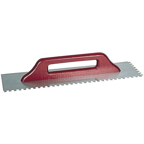 KAUFMANN Aufziehglätte (Schweizerglätte) 500 x 130 mm rostfrei Zahnung 8 x 8 mm