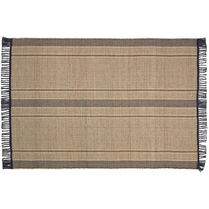 

Kave Home - Alfombra Brunilda negro y marrón 160 x 230 cm