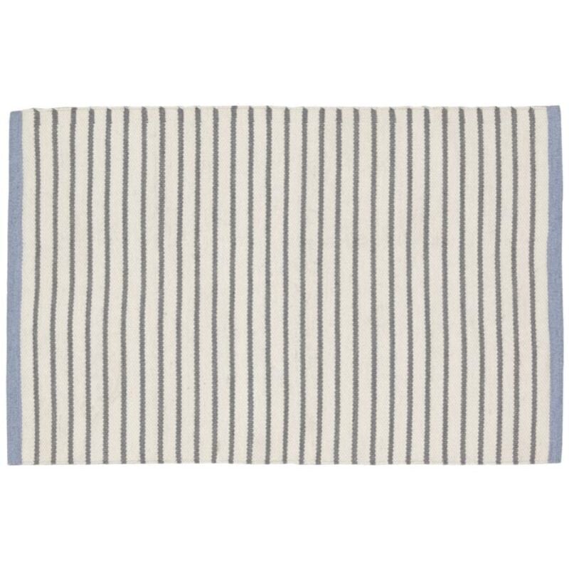 

Alfombra exterior Catiana de PET rayas gris 60 x 90 cm - Kave Home
