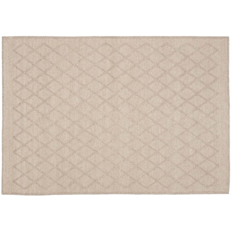 

Alfombra Sybill beige rectangular 160 x 230 cm de lana y algodón tejida a mano - Kave Home