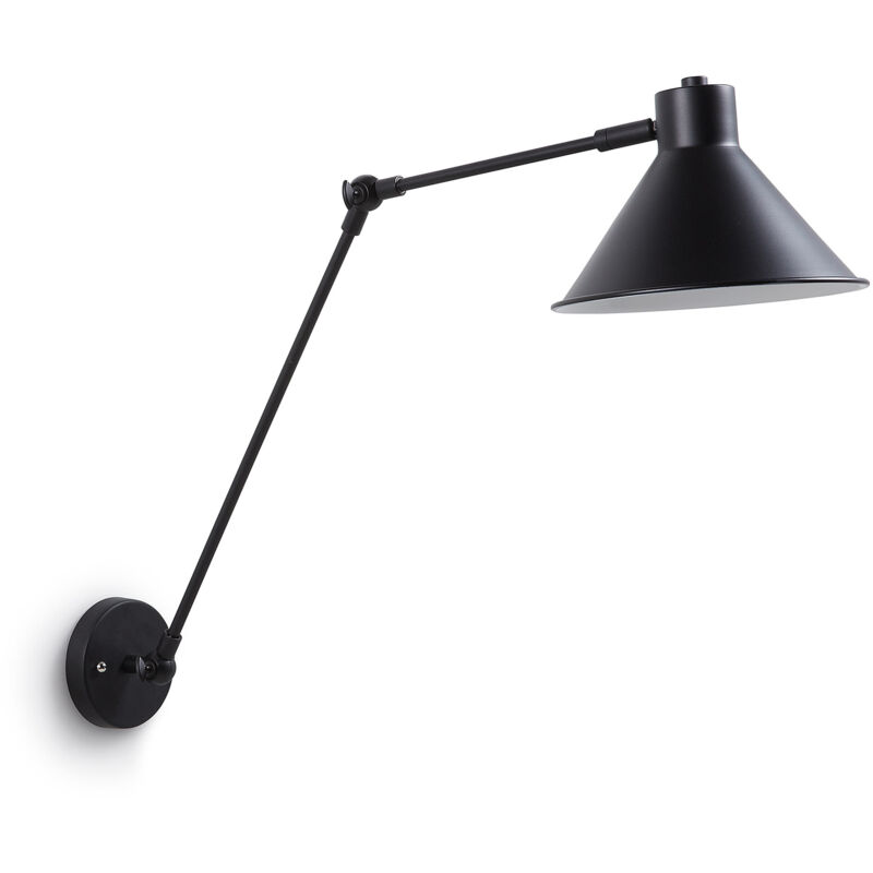 

Kave Home - Aplique de pared Dione negro de acero