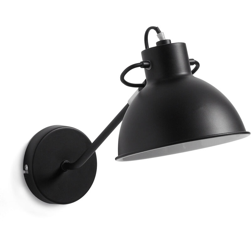 

Kave Home - Aplique de pared Offelis negro de acero