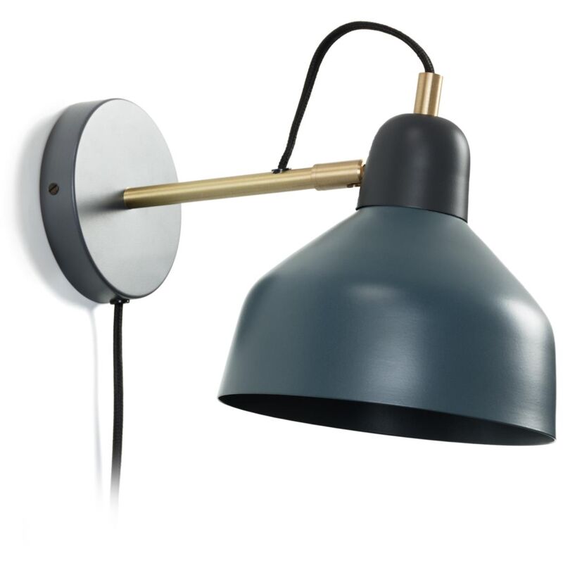 

Kave Home - Aplique de pared Olimpia azul de acero