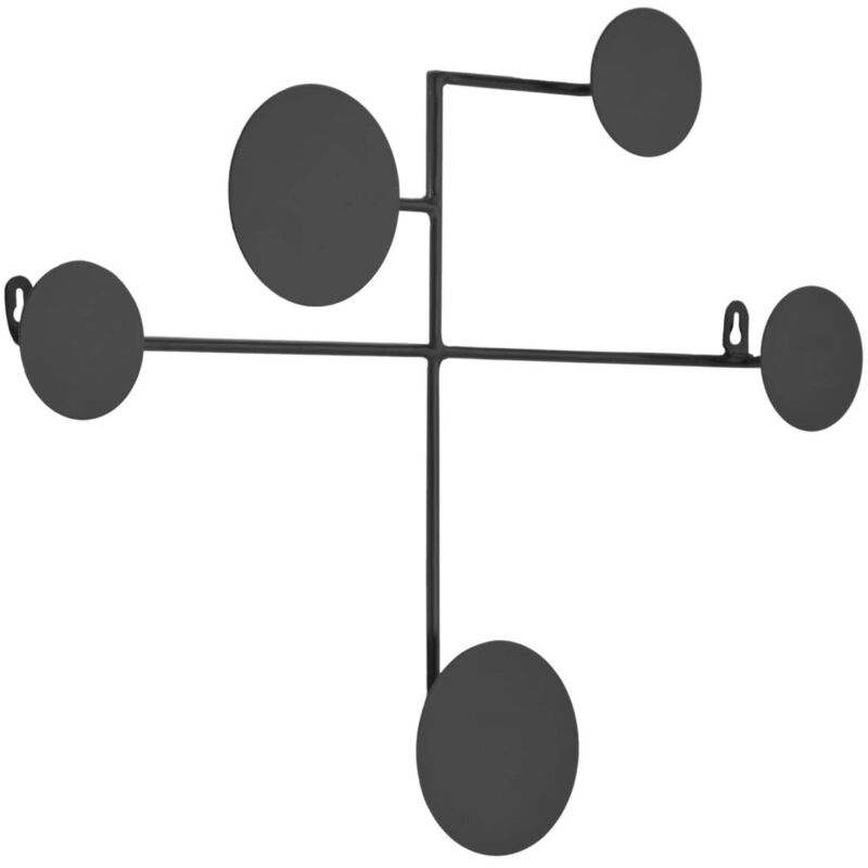 Appendiabiti da parete Vianela 52 x 40 cm - Nero