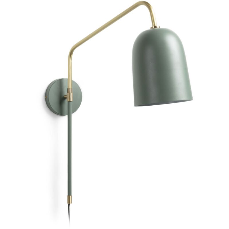 Kave Home - Applique murale Audrie en acier peint en vert - Vert
