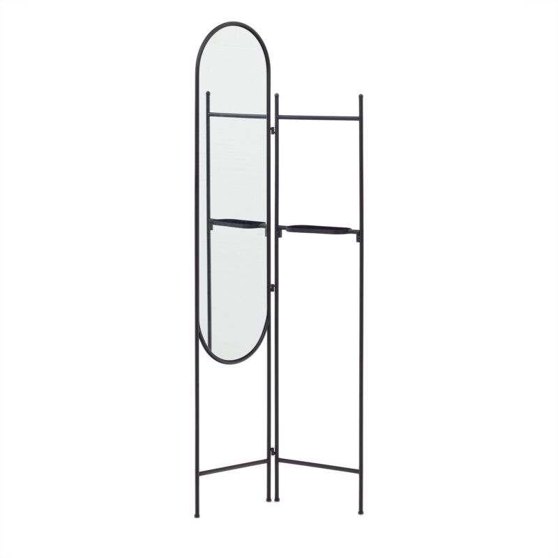 

Biombo con espejo Vaniria metal negro 82 x 183 cm - Kave Home