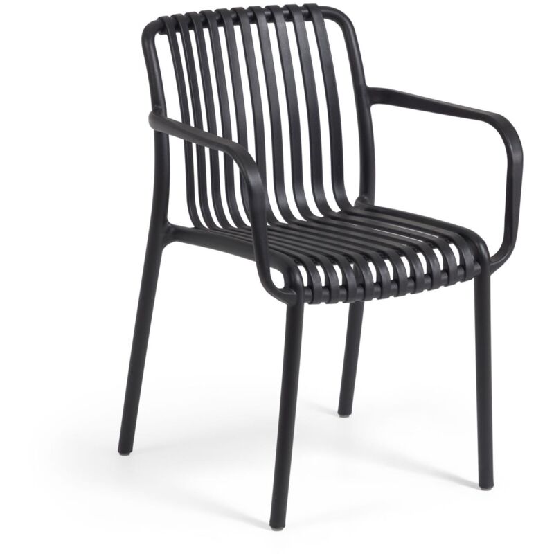 Kave Home - Chaise de jardin Isabellini noire - Noir