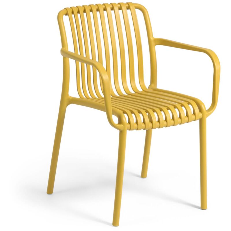 Kave Home - Chaise de jardin Isabelini jaune - Jaune