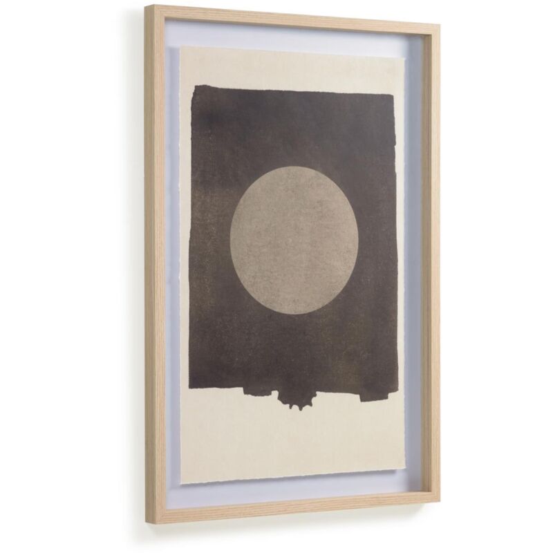 

Kave Home - Cuadro Naira círculo negro 60 x 90 cm
