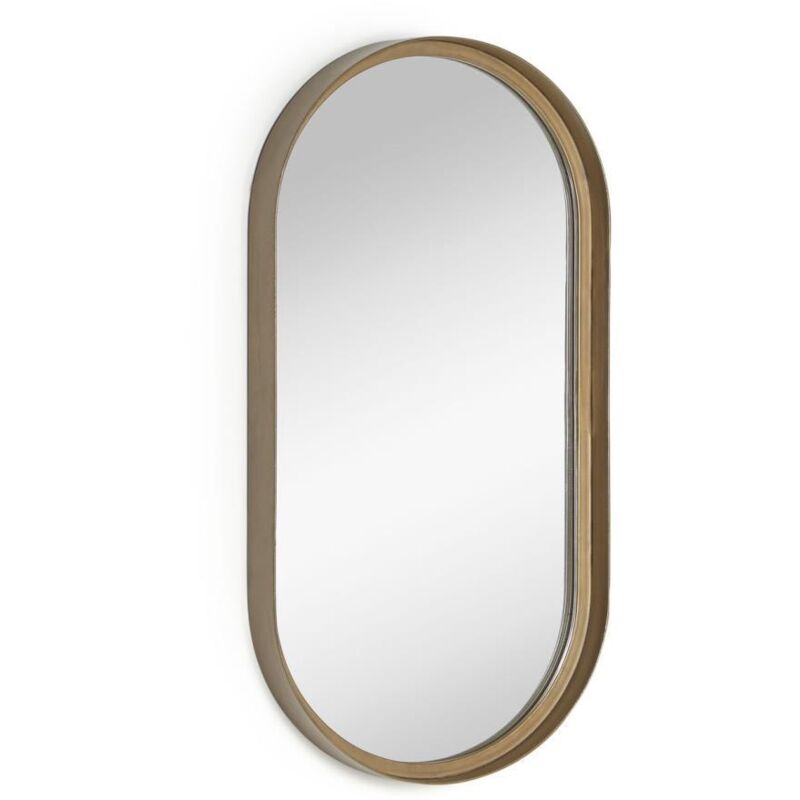 

Kave Home - Espejo de pared Tiare metal dorado 31 x 61,5 cm