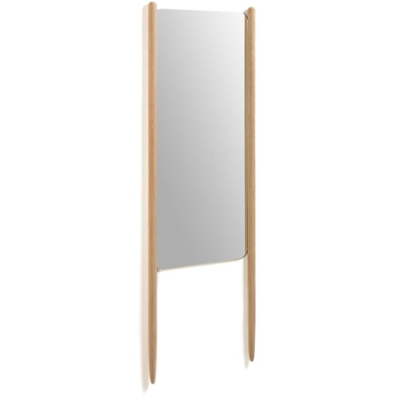 

Kave Home - Espejo de pie Natane rectangular 54 x 160 cm de madera de abedul