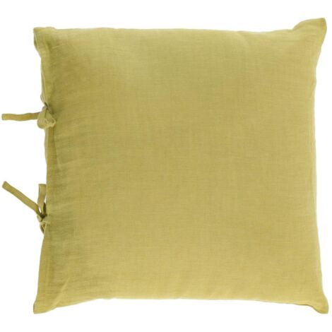 Copricuscino Aima beige e bianco 45 x 45 cm