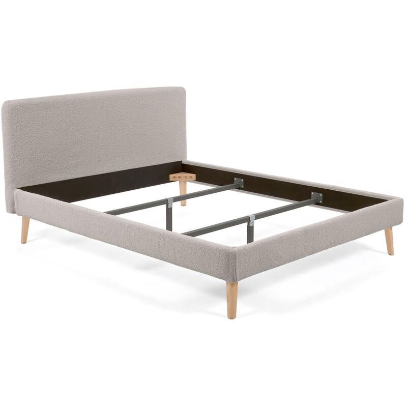 

Funda cama Dyla de borrego gris claro 160 x 200 cm - Kave Home