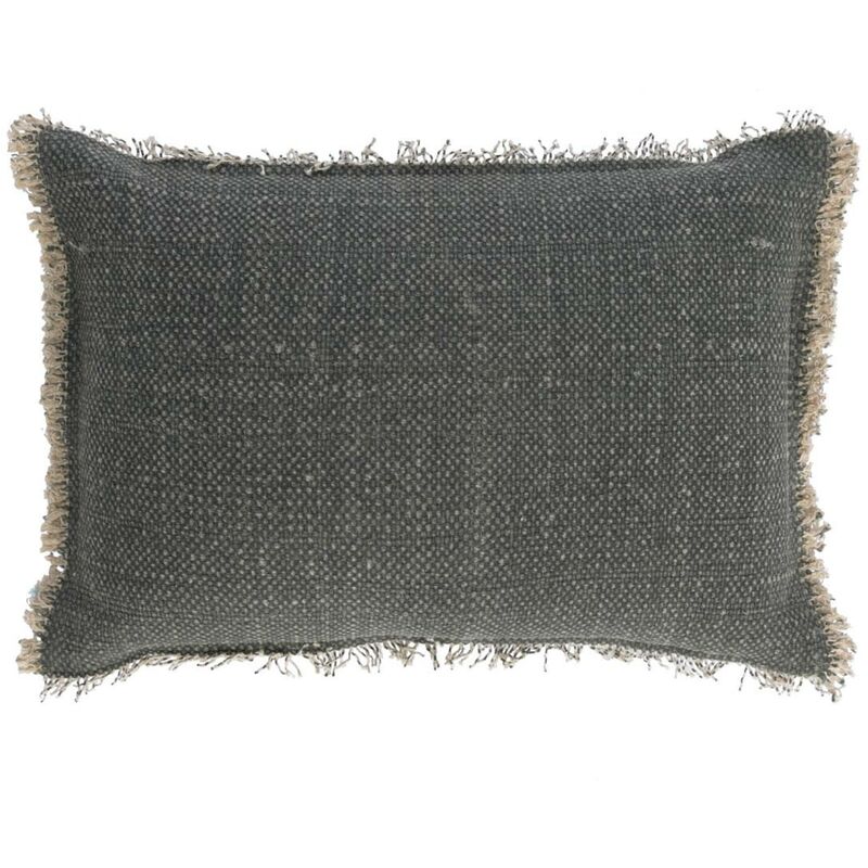 

Kave Home - Funda cojín Camily 30 x 50 cm gris oscuro