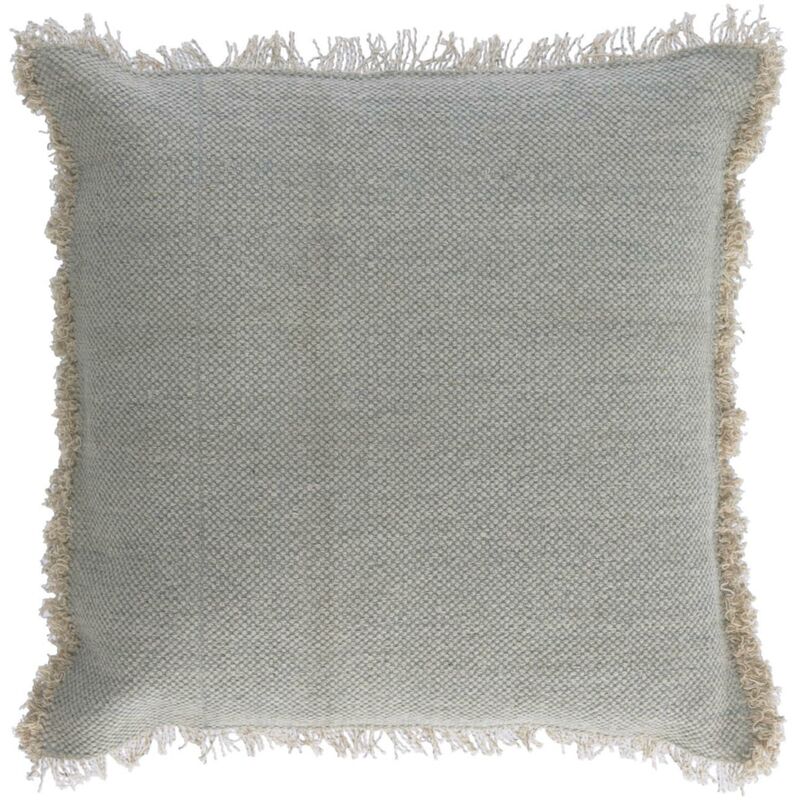 

Kave Home - Funda cojín Camily 60 x 60 cm gris claro