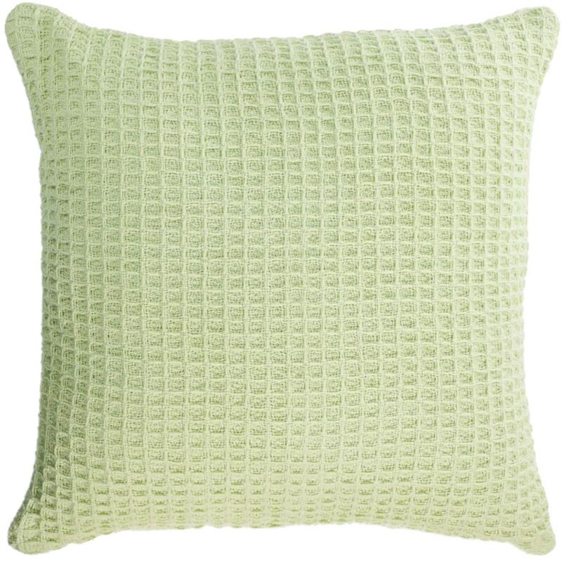 

Kave Home - Funda cojín Shallowy 100% algodón verde 45 x 45 cm