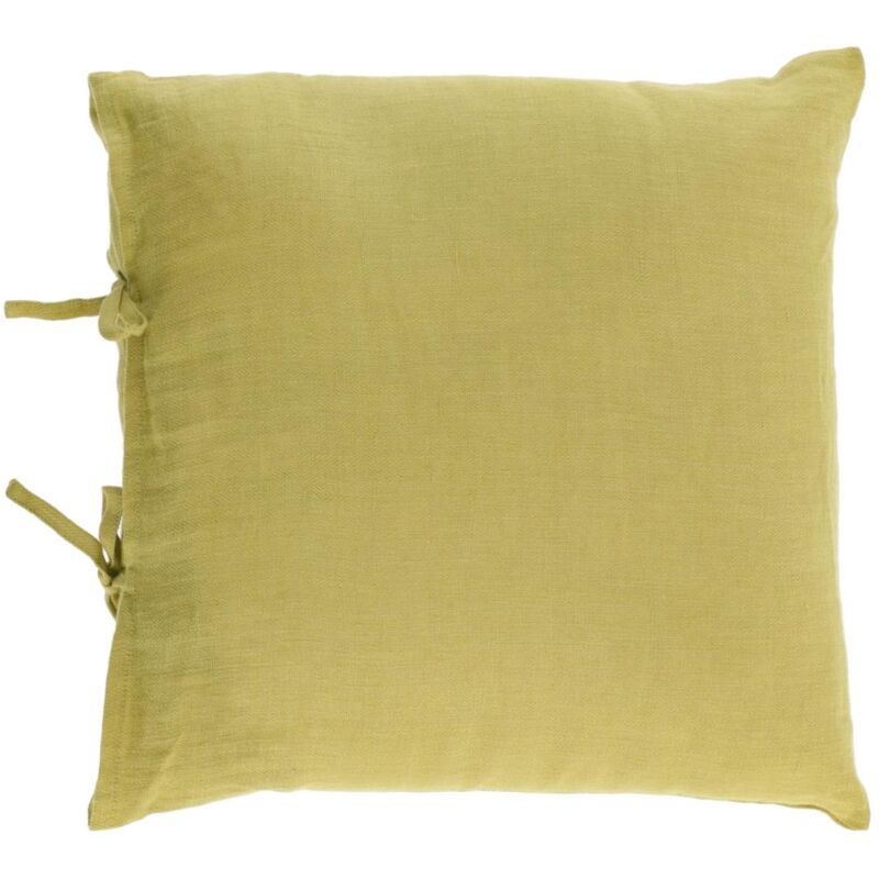 

Kave Home - Funda cojín Tazu 100% lino verde 45 x 45 cm