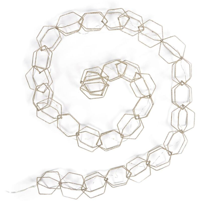 

Guirnalda luminosa Narel dorado 1,9 m - Kave Home
