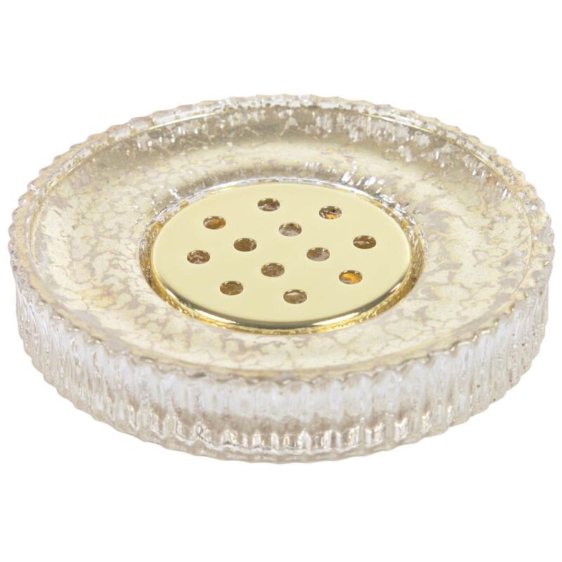 

Jabonera Christell de cristal dorado - Kave Home