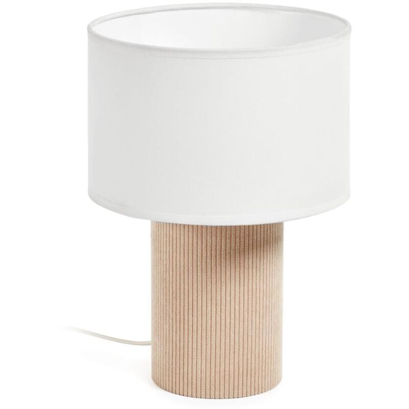 Kave Home - Lampada da tavolo Bianella in velluto