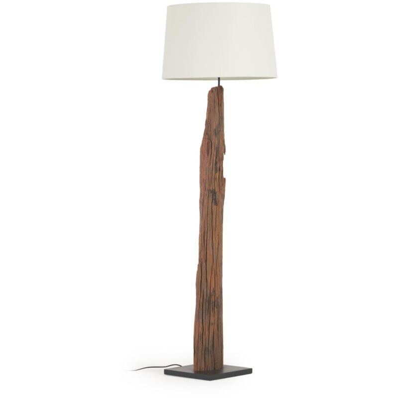 Lampada da terra Powell in legno riciclato - Kave Home