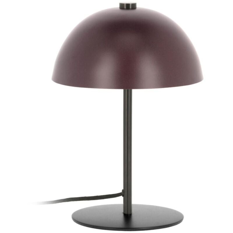 

Lámpara de mesa Aleyla de metal con acabado granate - Kave Home