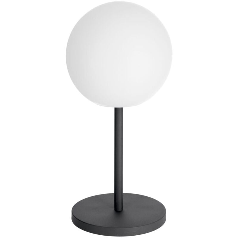 

Lámpara de mesa Dinesh de acero negro - Kave Home