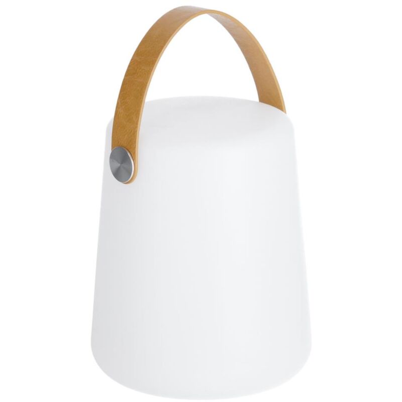 

Lámpara de mesa exterior Dialma con asa marrón - Kave Home