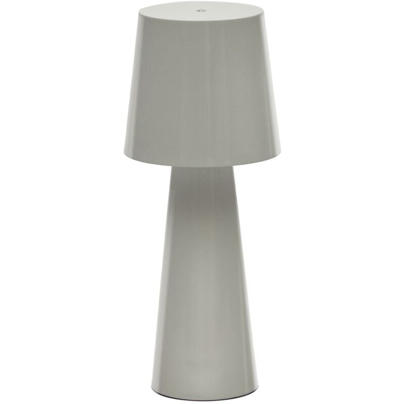 Kave Home - Lampe de table grand format Arenys en métal peint gris