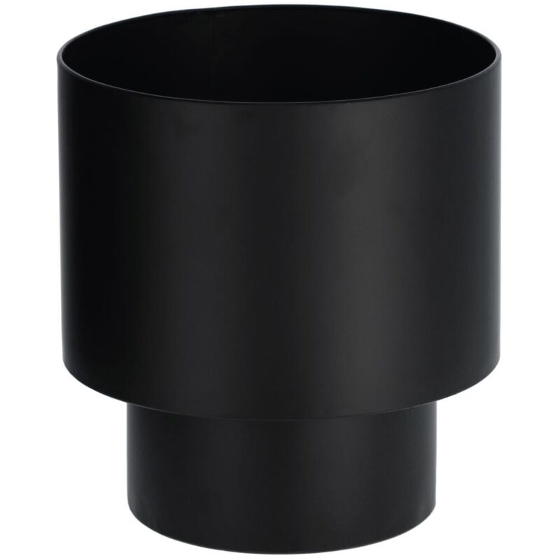 

Kave Home - Macetero redondo Mash metal negro Ø 28 cm